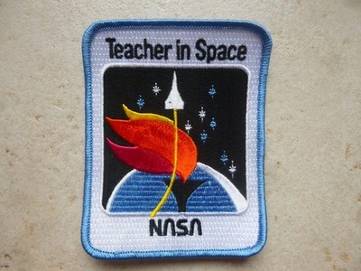 PATCH NASA Challenger Mission STS 51 L Space Shuttle 1986 RIP Teacher in Space