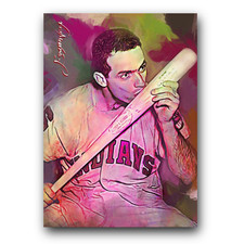 Rocky Colavito #54 Art Card Limited 42/50 Edward Vela Signed (Cleveland Indians)