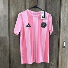 Large L - NEW Adidas KIDS INTER MIAMI CF MESSI AWAY FAN JERSEY JW4339 PINK Youth