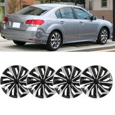4X Wheel Hubcaps Trim Covers Snap On Hub Cap Fit R15 Tire Rim For Subaru Legacy