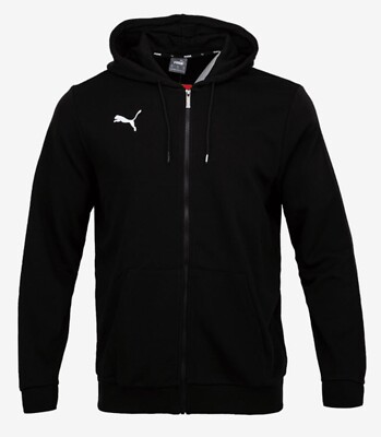 Puma Herren Team Goal 23 Freizeit L/S Hoody Shirts Sweats schwarz Oberteil Tr...