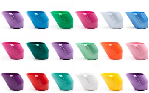Genuine Bickiepegs® | Unique Slant Doidy Cup w/ 2 Handles | Baby Toddler Weaning