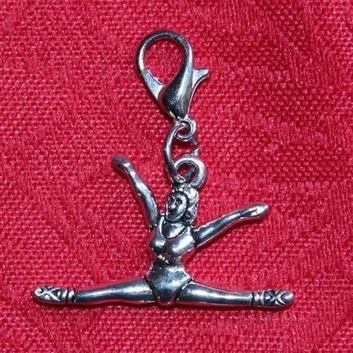 GYMNAST CHARM - GYMNASTICS - SPORTS - LOBSTER CLASP - BAIL - EARRINGS - NECKLACE - Bild 15 von 32