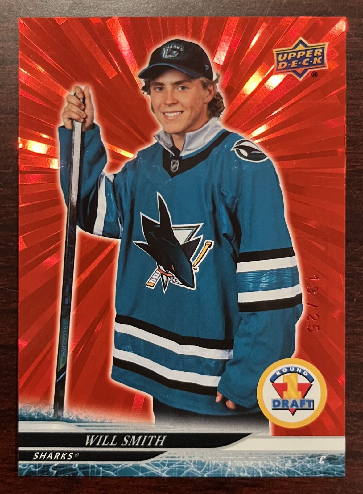 2024-25 Upper Deck Extended Series Will Smith Red Outburst 19/25 Round 1 Draft