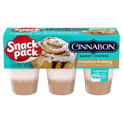 Cinnabon Bakery inspirierte aromatisierte Puddingbecher, 3,25 Unzen 6 Stück - Bild 8 von 12