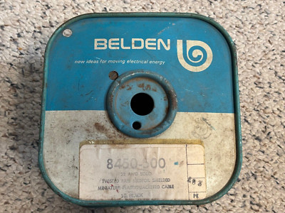 Beldon 8450--22 AWG Solid-Twisted pair, plastic jacket Cable
