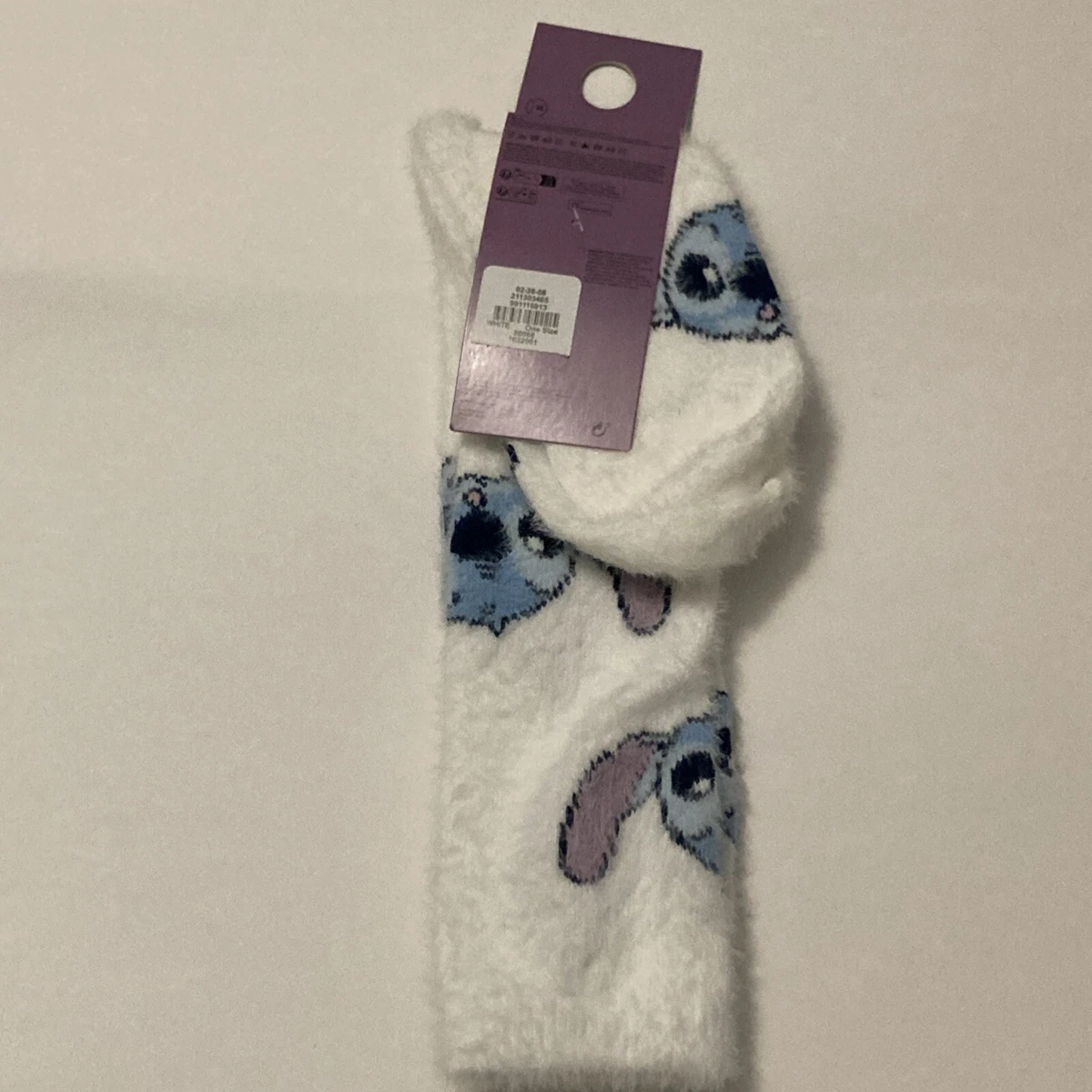 Primark Stitch Acogedores Calcetines Agarre Disney EE. UU. 6-10 Slouch Blanco Azul Alien Difuso Nuevo