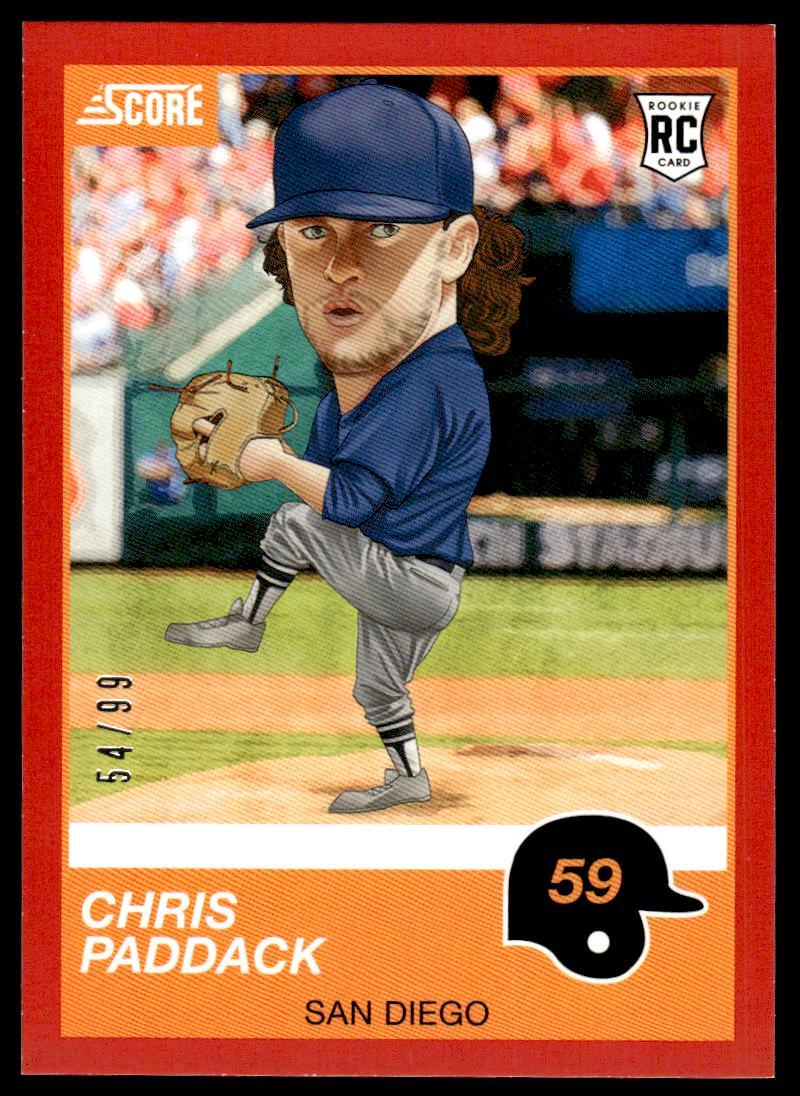 2019 Panini Chronicles 17 Chris Paddack San Diego Padres Baseball Card