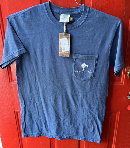 Comfort Colors Southern Fish Logo Graphic T-Shirt Blue  Small (u)