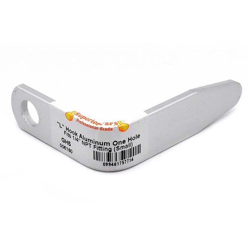 "Gancho de viga en forma de L" (aluminio) para pistolas de uñas con accesorio de aire NPT de 1/4 de pulgada" - Imagen 4 de 5