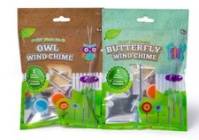 Wind Chime Paint Your Own Wooden Metal Chimes Owl or  Butterfly Age 5+ Children