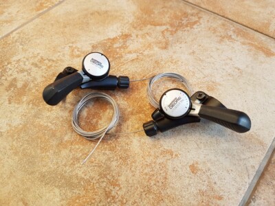 Shimano DEORE, SL-MT62 thumb shifters, 3x7-speed shifter set, RETRO mtb, VGC