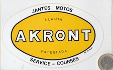 AUTOCOLLANTS. Moto. AKRONT. Service course. Jantes