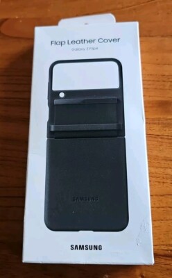 Samsung Flap Leather Cover for Galaxy Z Flip4  Black NEW