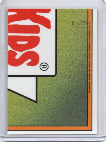 2022 GPK Garbage Pail Kids 5 199a RUPTURED RUPERT 35/299 Green Wave Refractor - Picture 2 of 2