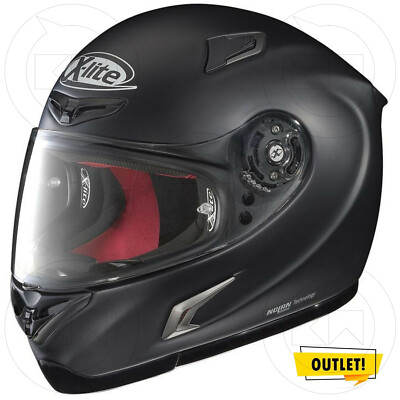 Full Face Helmet Motorcycle Track Racing Nolan X-Lite X-802R Start 009 Matte Black