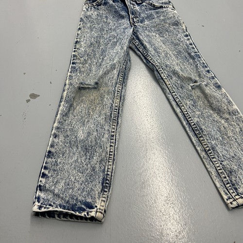 Vintage 90s Levis 550 Regular Slim Fit Tapered Leg Orange Tab Kids Youth Size 8 - Picture 5 of 13