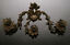 Miniaturansicht 9  - Ein Paar Barock Kerzenleuchter, Wandleuchter, 3-Armig, Messing, B. 42,0 cm