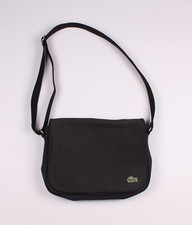 Vintage Lacoste PVC Crossbody Black Bag OS