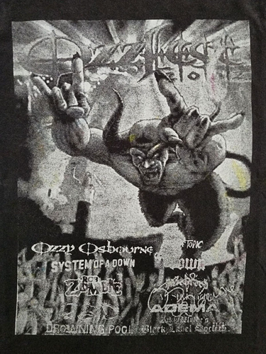 Vintage OZZFEST 2002 T Shirt OZZY Metal Concert Size XL distressed - Picture 2 of 12