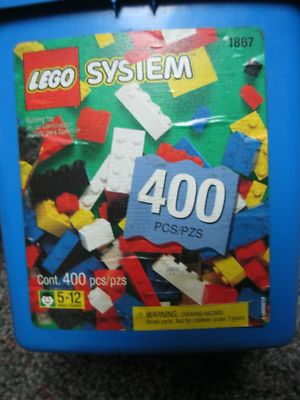 LEGO set 1867 System Blue Bucket verified complete 400 bricks | eBay