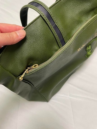 Roberta di Camerino Large Tote Bag Handbag Purse in Green NEW Shipping From JPN! - Picture 7 of 12