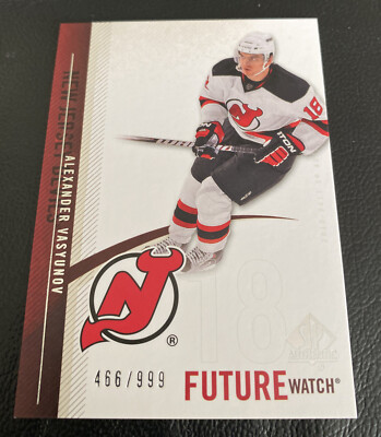 2010-11 Upper Deck SP Authentic Future Watch Rookie Alexander Vasyunov NJD! /999