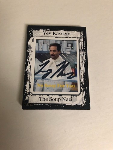 Autographed Larry Thomas Soup Nazi Seinfeld Card Beckett Certified Signed - Picture 2 of 4