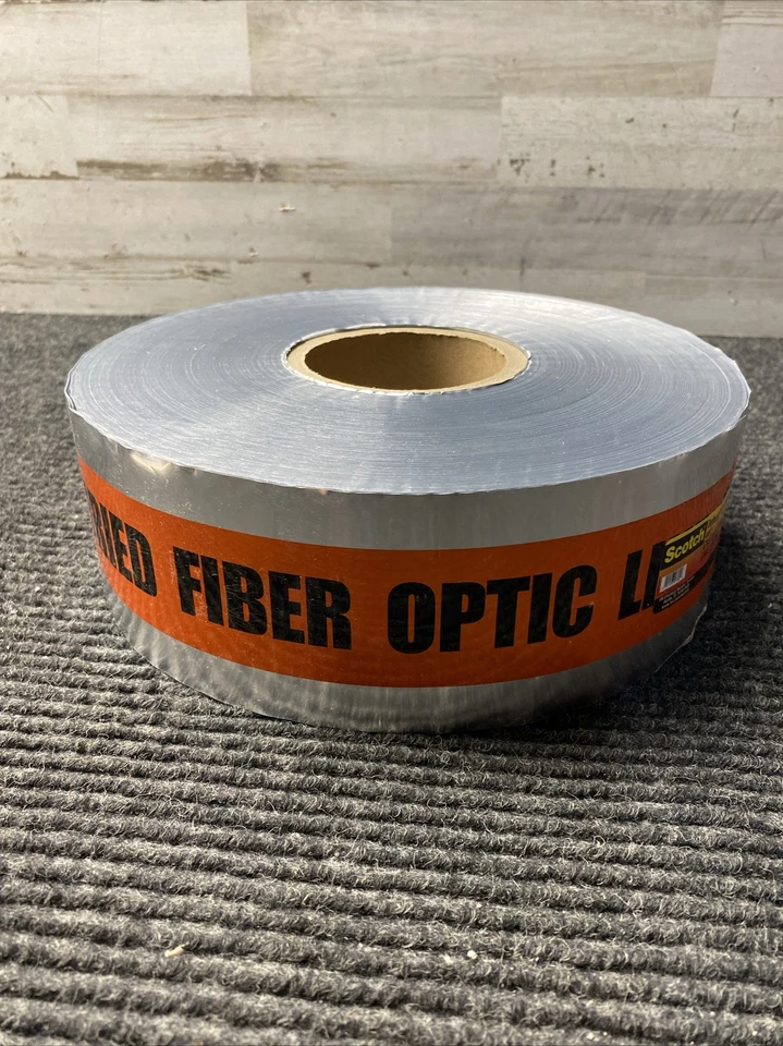 Scotch Detectable Buried Barricade Tape 407, CAUTION BURIED FIBER OPTIC LINE  - Image 3 of 4