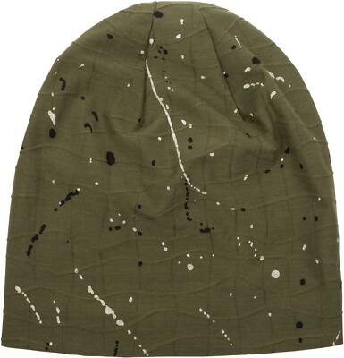 Long Beanie Unisex StyleBREAKER Con Pieghe E Macchie Colorate - Morbido E Lavabile