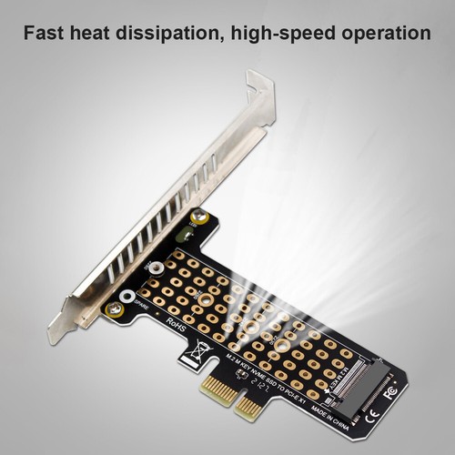 SSD M.2 NVME zu PCI-E X1 Adapterplatine, unterstützt PCI-E4.0/3.0 (hohe Schallwa - Afbeelding 5 van 10