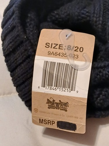 LEVI'S Cold Weather Winter Snow Hat - sz 8/20 - NWT - Picture 8 of 8