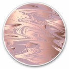 2 x Vinyl Stickers 20cm - Rose Gold Marble Pattern Pretty Cool Gift #24125