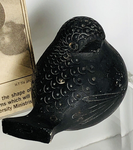 Original Mildred MacKenzie OCARINA Pinch Pot Pottery Clay Bird Whistle Flute - Picture 3 of 12