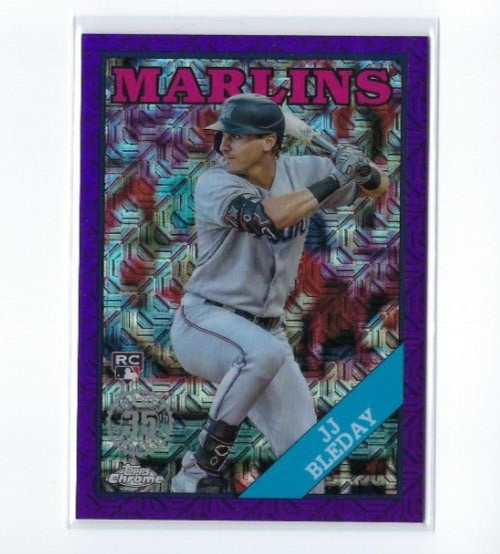 JJ Bleday RC 2023 Topps Series 1 1988 Chrome Silver Pack #T88C-58 PURPLE 12/75