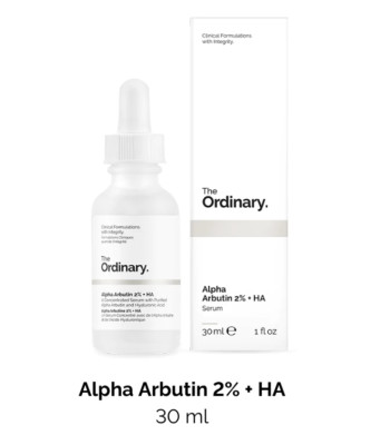 The Ordinary Alpha Arubtin 2% + HA Serum - 30ml New in Box