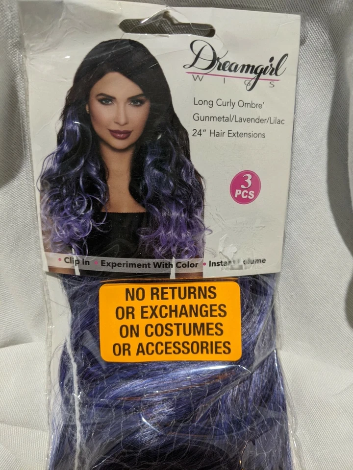 Nueva Peluca Dreamgirl 24" Recta Rizada Ondulada Halloween ¡Tú eliges! Foto 3 de 4