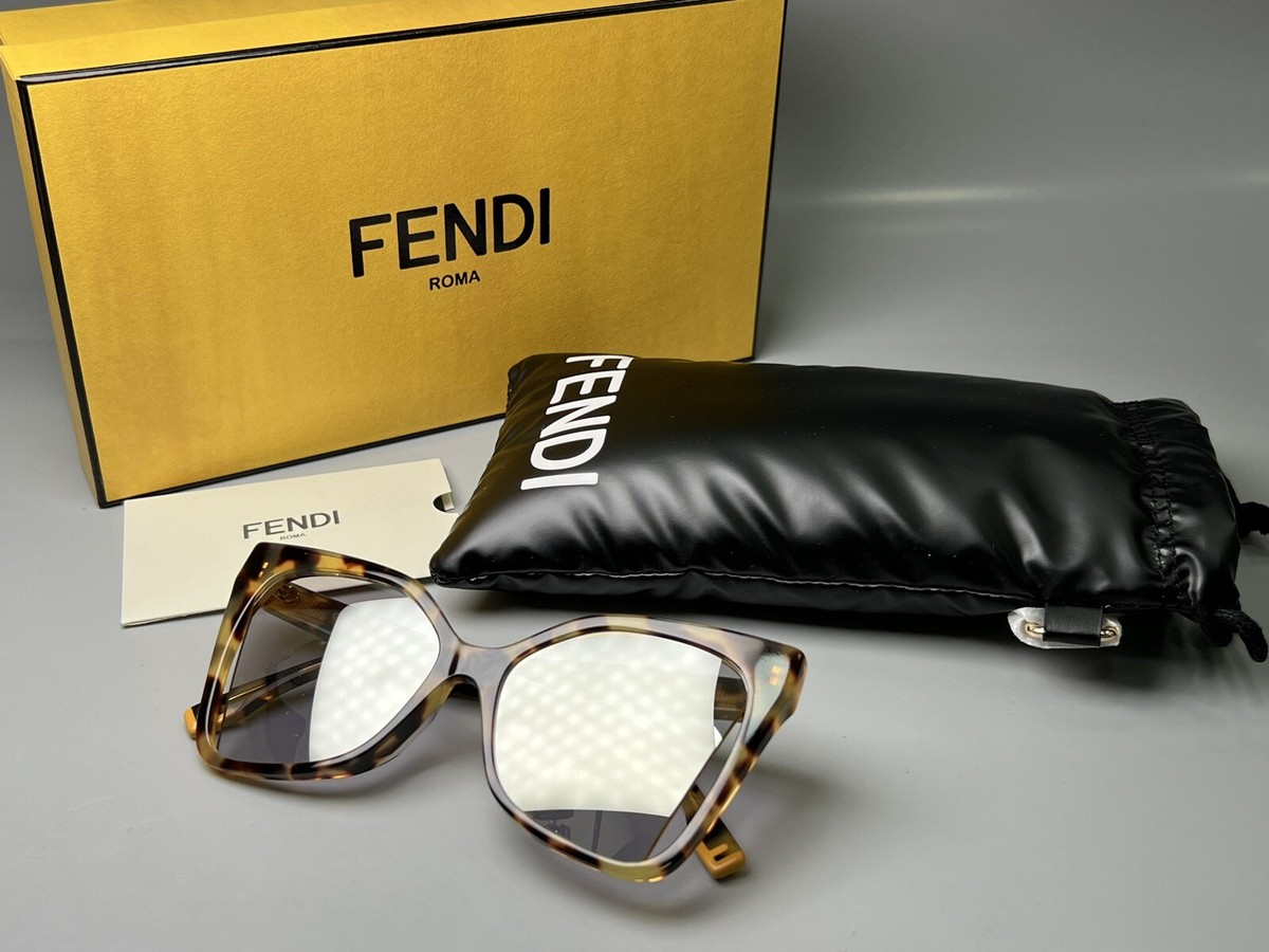 FENDI Havana Tortoise Sunglasses TS FE40010U Fendi FE40011U XXS (51 - 16) with Red lenses and Tortoise  main image 4