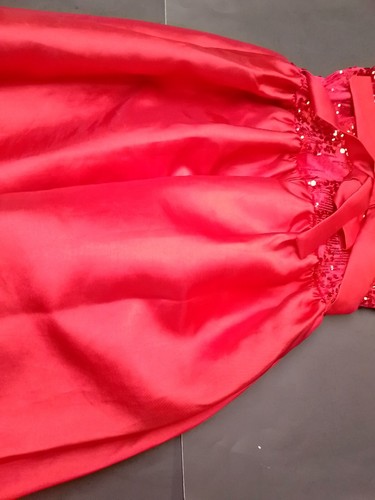 Girl's BONNIE JEAN red sequined Holiday Valentine’s Day Dress size 14 Juniors - Picture 12 of 13