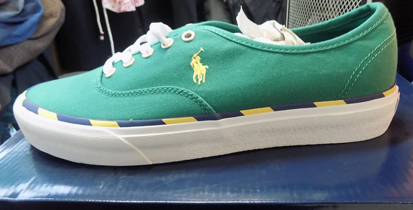 POLO RALPH LAUREN KEATON PONY SK LTL UOMO TELA COLORE VERDE RESP TAGLIA 8 5D NUOVA CON SCATOLA