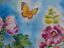 thumbnail 3  - Summer Hollyhocks Garden Flag by Toland, 12.5&#034; x 18&#034;,  #2484