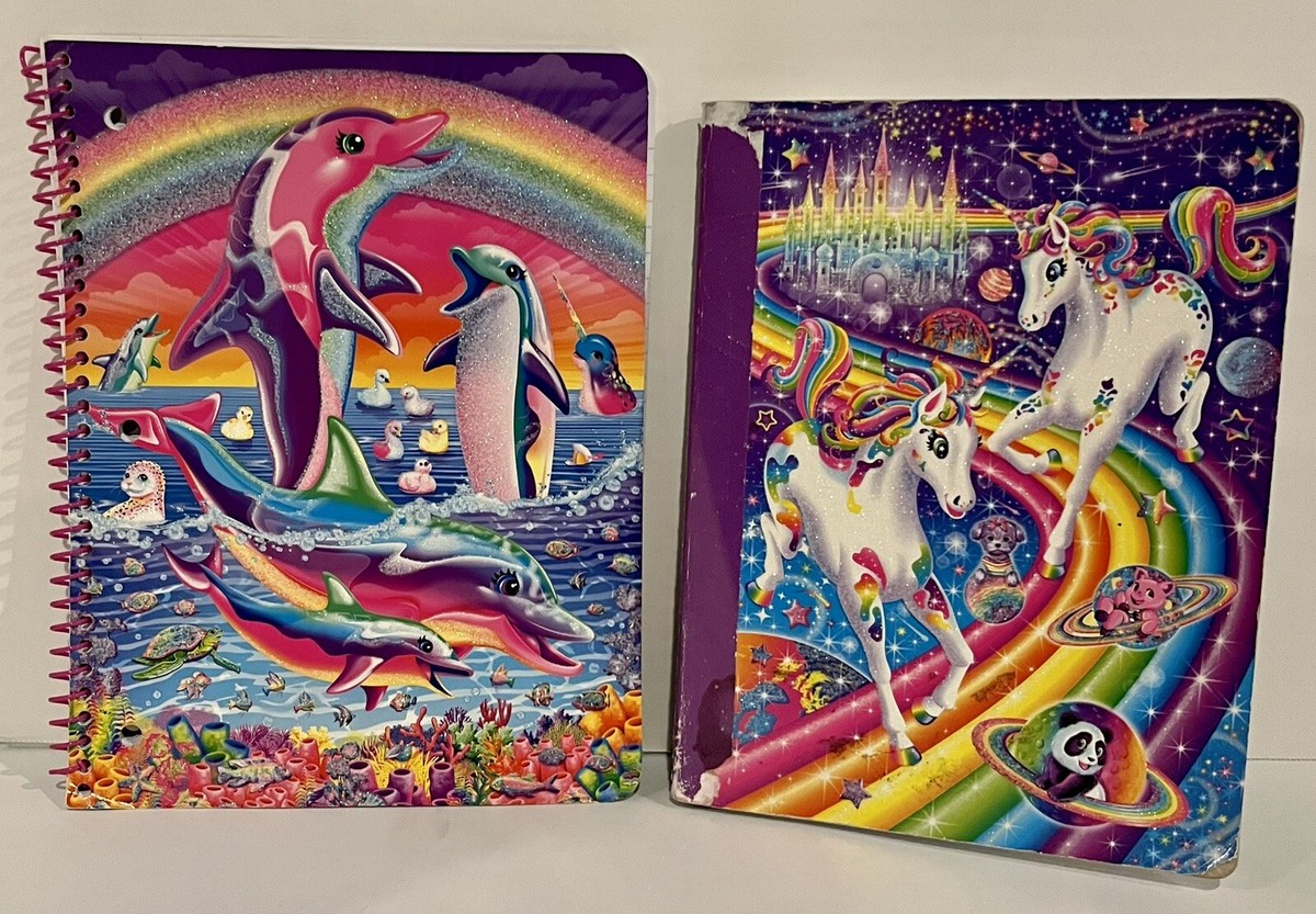 Lisa Frank Unicorn Composition And Dolphin Subject Notebooks