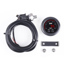 Fuel Pressure Gauge Kits 52mm Black Face Electronic Gauge With 18 Npt Sensor