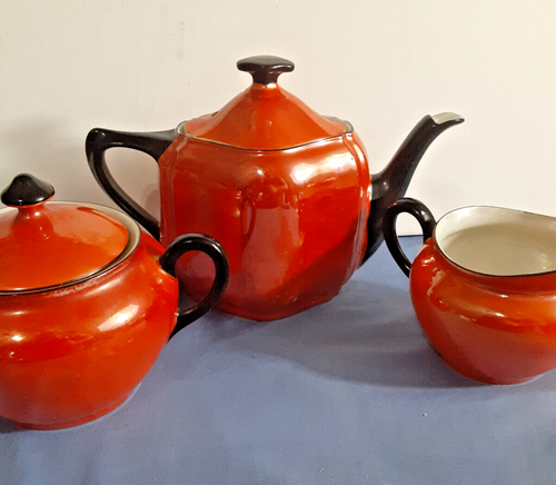 Lusterware Tea Set Oremont Bavaria 3 Pc Set - Picture 4 of 7
