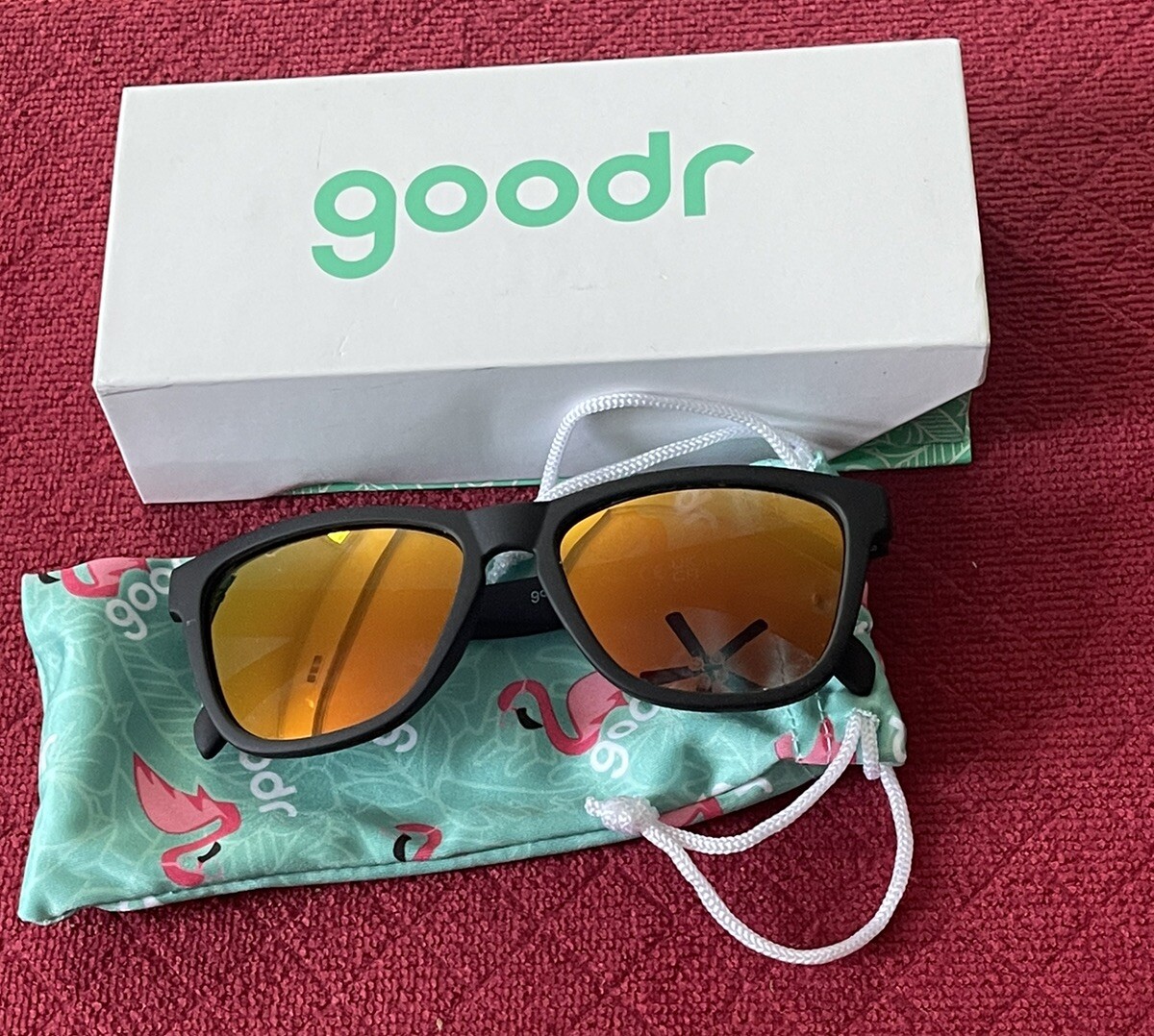Goodr With Box Bounce Athletic Running Sunglasses Whiskey