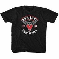 Bon Jovi Kids T-Shirt 1983 New Jersey Tee