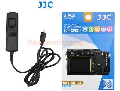 JJC LCP-XPRO2 Screen Guard Protector &MA-R Remote Control for Fujifilm X-Pro2