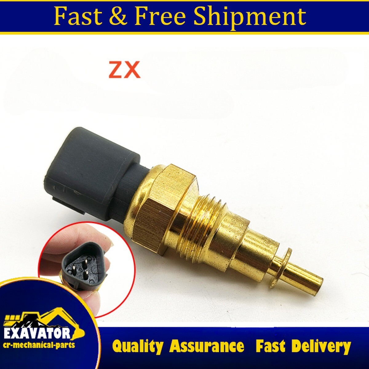 Water Temperature Sensor For Hitachi Zax120 200 210 230 330 360-3