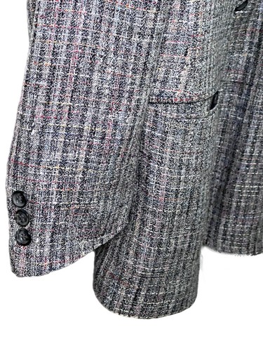 Vintage Daniel Hechter Design May Company graue Blazerjacke mit zwei Knöpfen USA 40R - Bild 7 von 10