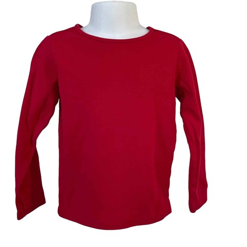 Haut GAP Rouge Manches Longues - Taille XS Juniors - Coton - Occasion En Très Bon état